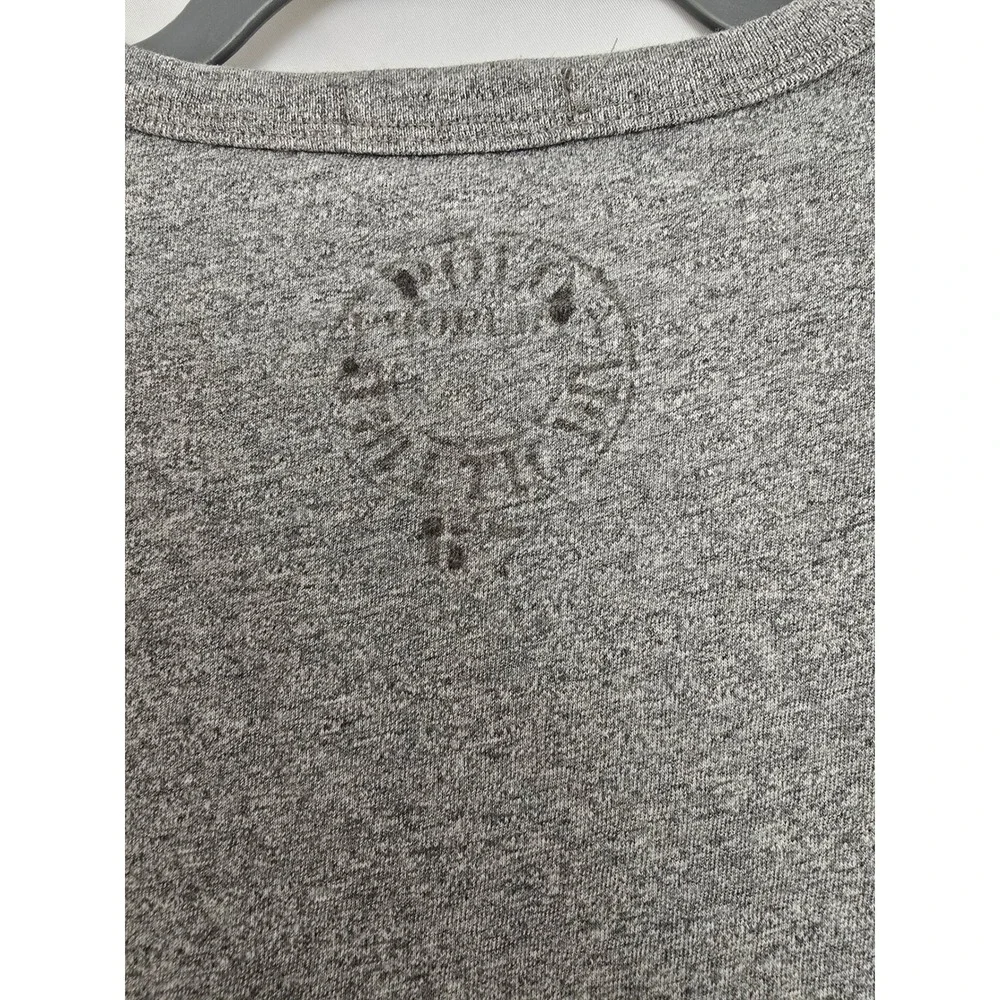 Vintage Polo Ralph Lauren Mens XL‎ TALL Grey Boxing Glove NY 711 Graphic T Shirt